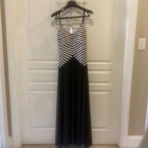 Maxi Spagetti Straps Size 8 JS Collection Evening Dress